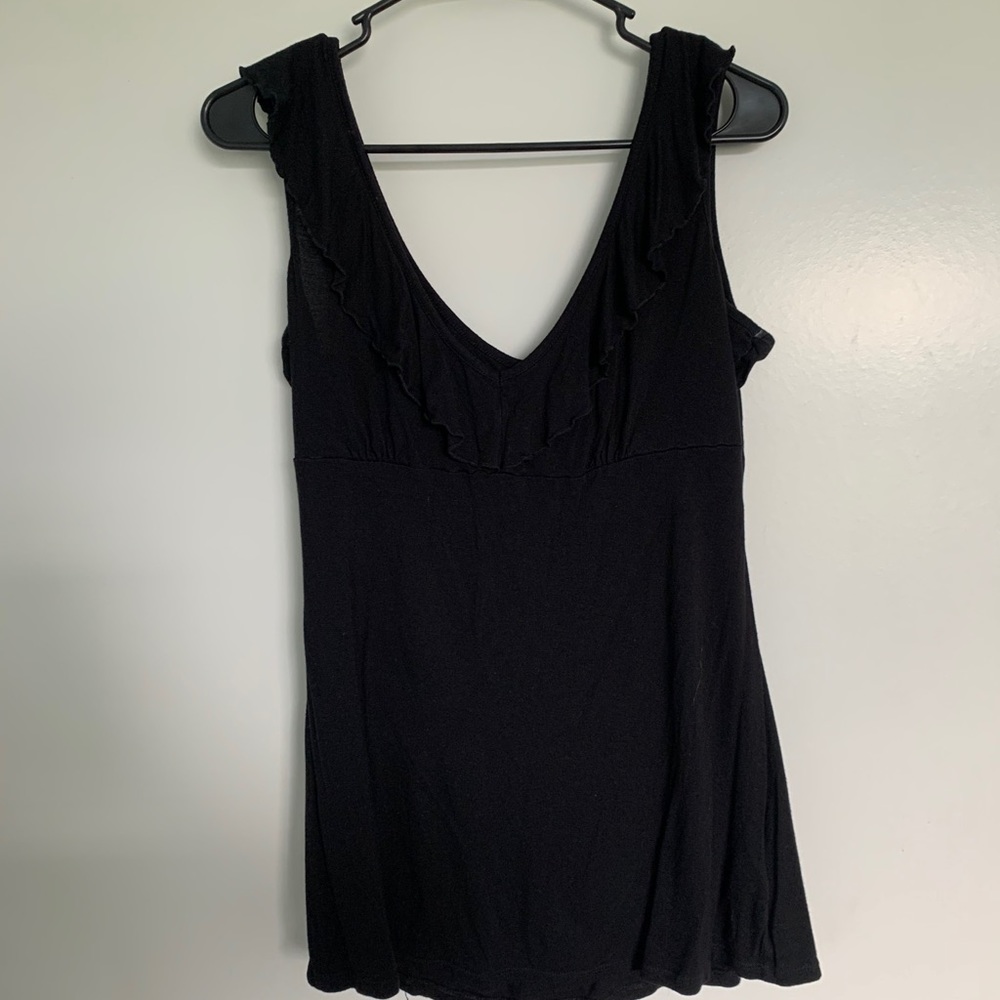 Black low cut top